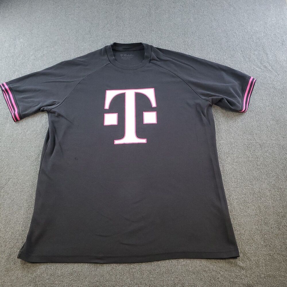 T-Mobile Shirt Men's Medium Black Logo Employee Uniform Graphic Tee 5G